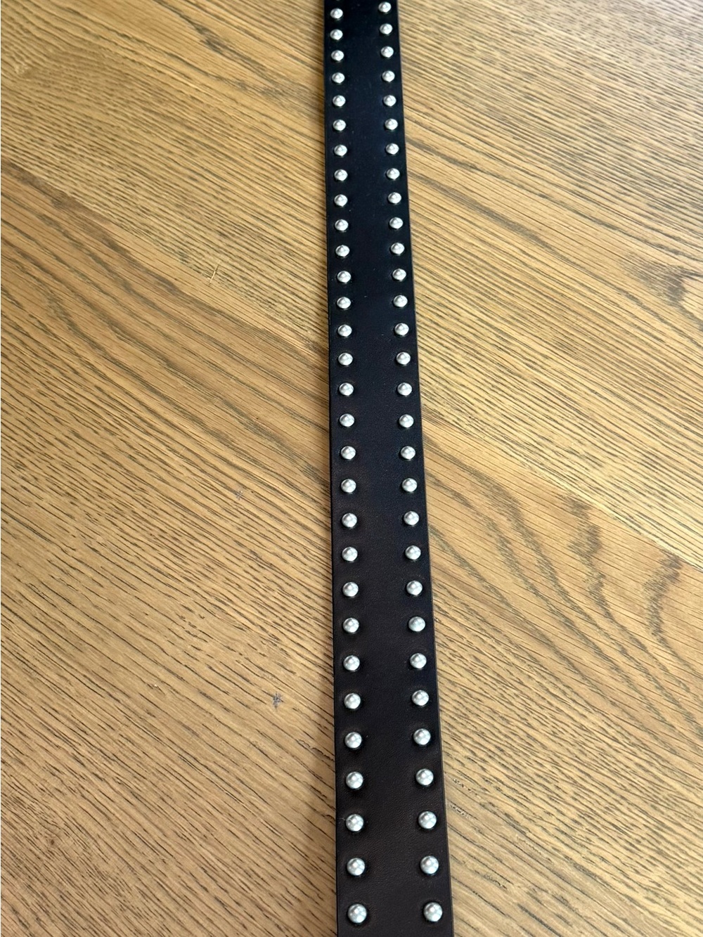 Good American Studded Western Leather Belt Black Silver GAB036 NWT - Picture 12 of 15